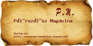 Pórszász Magdolna névjegykártya
